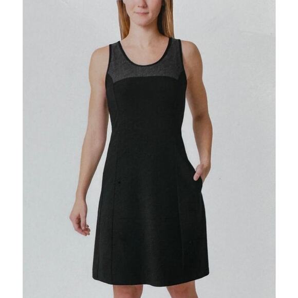 Mondetta Active Dress Womens XL Black Grey Sleeveless Golf Tennis Pockets New - Picture 1 of 7
